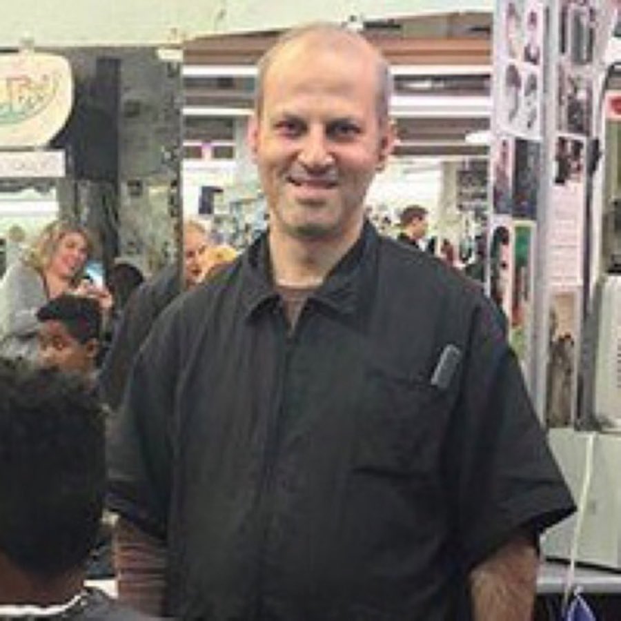 Portrait of barber Alex in the shop