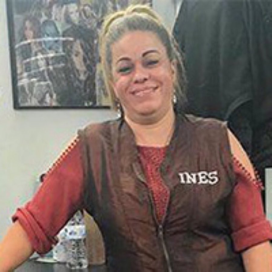 Portrait of stylist Ines in the shop