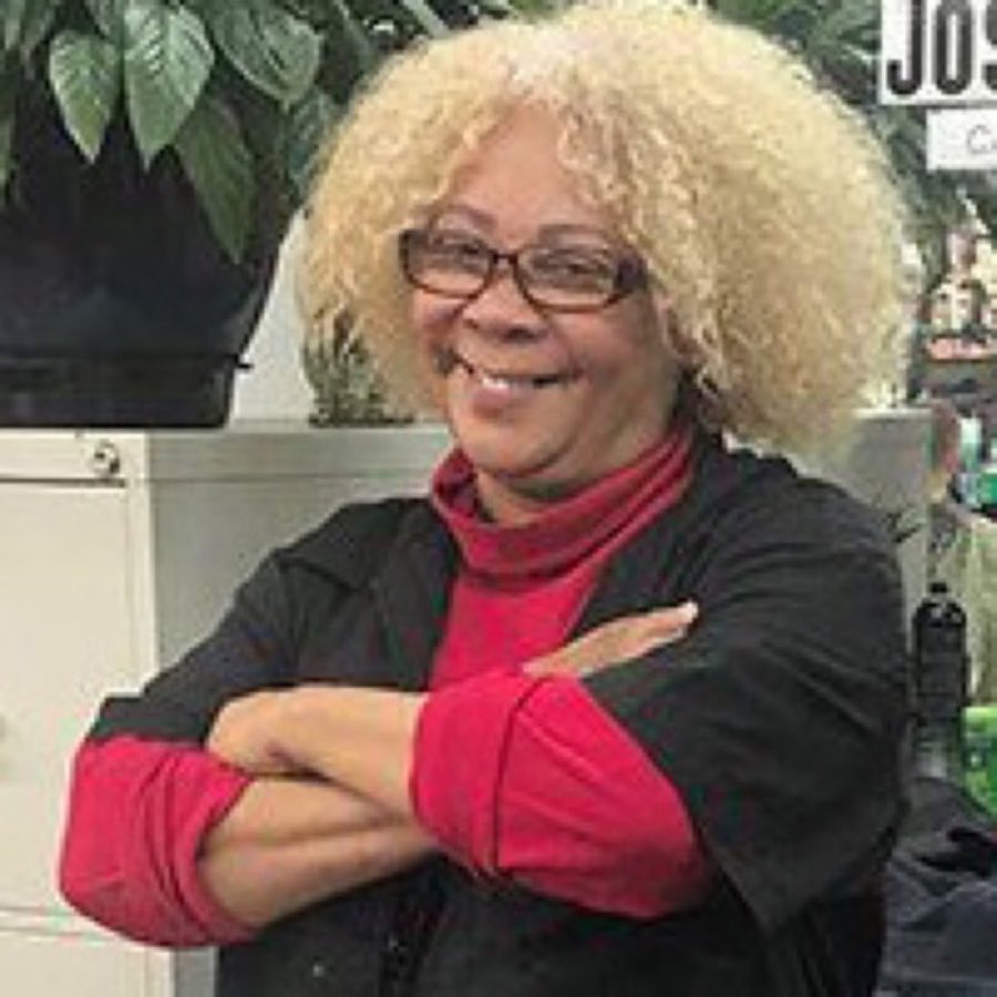 Portrait of stylist Josefina in the shop