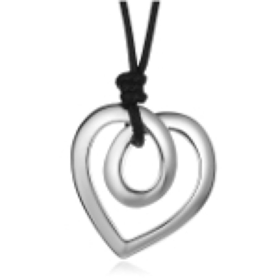 A heart pendant on a cord, one of the categories DRS NY repairs
