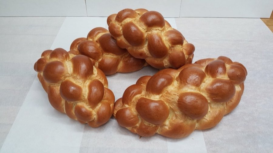 Braided holiday bread