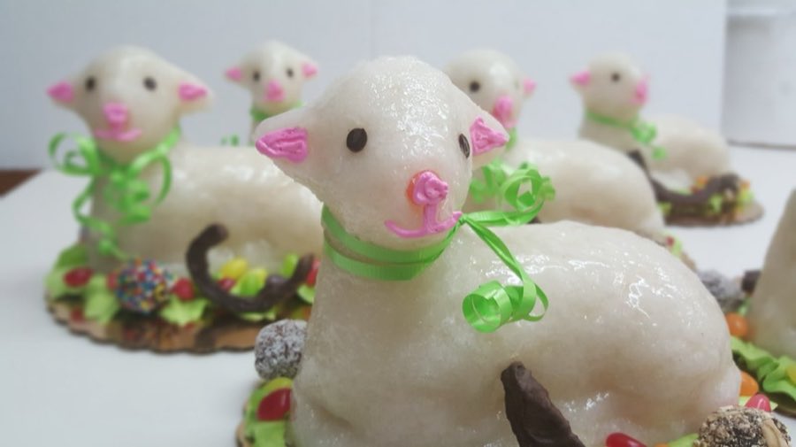 Coconut lamb cakes
