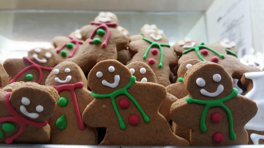 Decorated gingerbread cookies