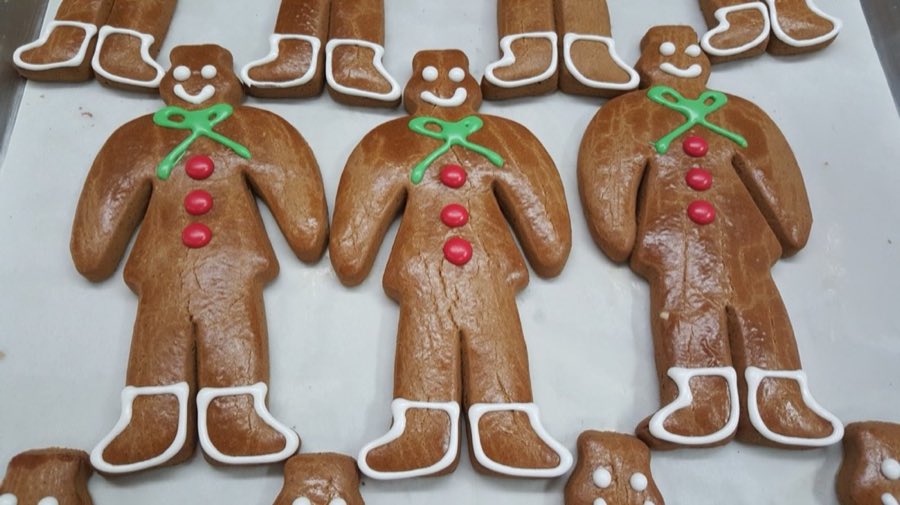 Iced gingerbread men
