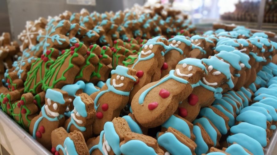 Iced gingerbread trays