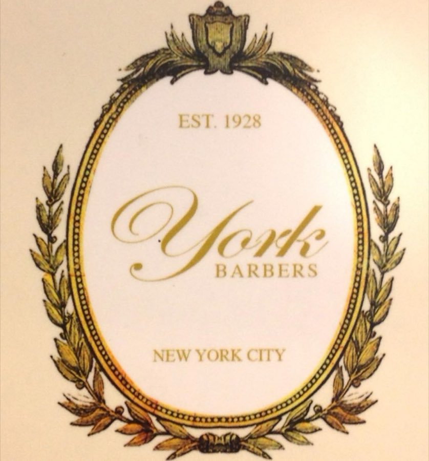 York Barbers gold seal, established 1928, New York City